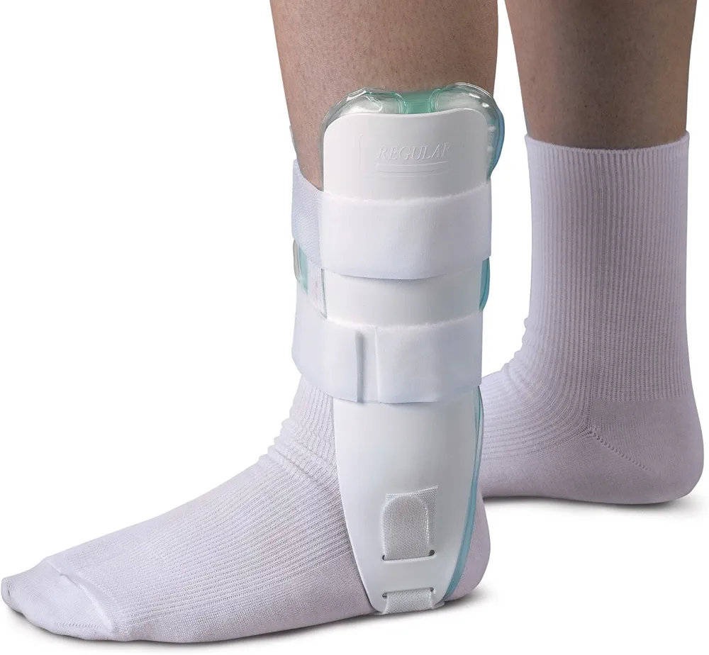 Medline - ORT27200 Air and Foam Stirrup Ankle Splints, White