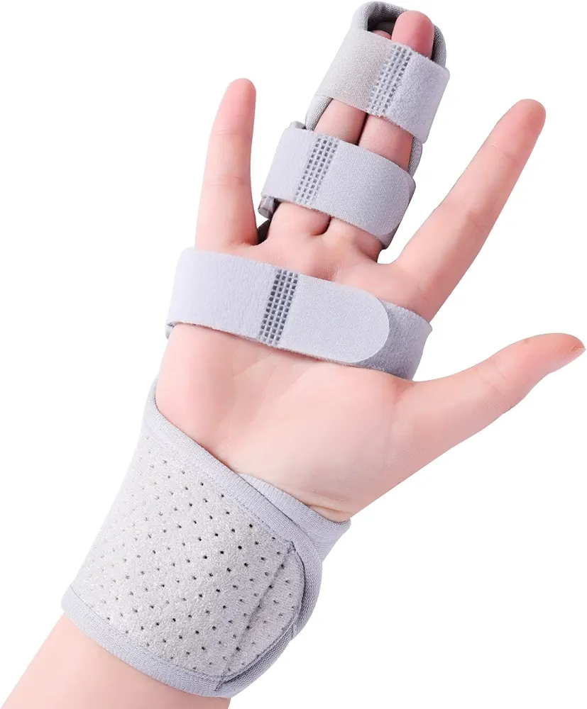 Trigger Finger Splint, Finger Brace Joint Stabilizer, Hand Brace with Finger Support, Middle Finger Splint Pointer Finger, Pinky Finger Splint, Broken Finger Splint