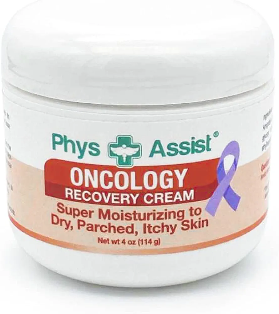 PhysAssist Oncology Recovery Cream: 4 oz Unscented, Super Moisturizing for Dry, Itchy, Sensitive Skin