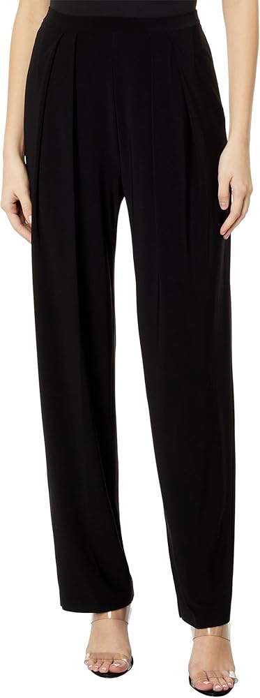 Norma Kamali Women's Tapered Pleated Trouser